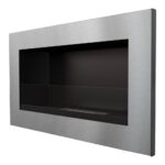 Biokominek Golf Szlif z szybą Kratki