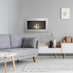 Biokominek Golf Szlif z szybą Kratki