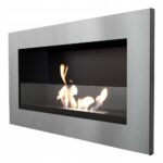 Biokominek Golf Szlif z szybą Kratki