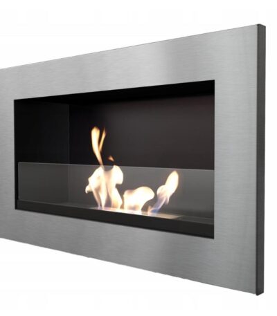 Biokominek Golf Szlif z szybą Kratki