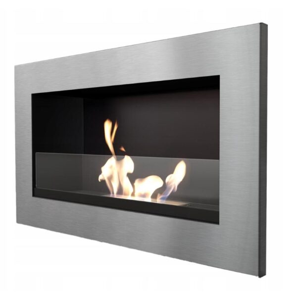 Biokominek Golf Szlif z szybą Kratki