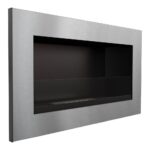 Biokominek Golf Szlif z szybą Kratki