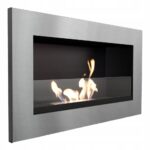 Biokominek Golf Szlif z szybą Kratki