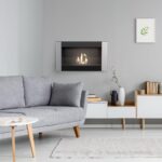 Biokominek Golf Vertical z szybą Kratki