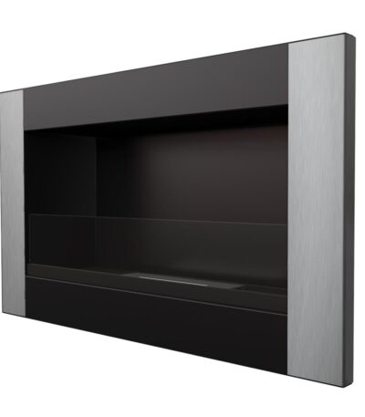 Biokominek Golf Vertical z szybą Kratki