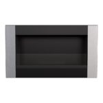 Biokominek Golf Vertical z szybą Kratki