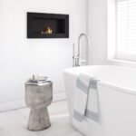 Biokominek Golf 2 Slim Czarny Kratki