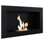 Biokominek Golf 2 Slim Czarny Kratki