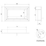 Biokominek Juliet 1100 Kratki