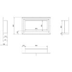 Biokominek Juliet 1100 Kratki