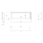 Biokominek Juliet 1800 z szybą Kratki