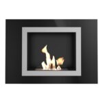 Biokominek Oscar Czarny Kratki