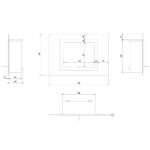 Biokominek Oscar Biały Kratki