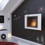 Biokominek Oscar Biały Kratki