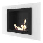 Biokominek Oscar Biały Kratki