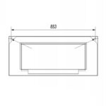 Biokominek Delta Flat Kratki