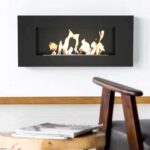 Biokominek Delta Flat z szybą Kratki