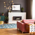 Biokominek Delta Flat z szybą Kratki