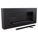 Biokominek Delta Flat z szybą Kratki