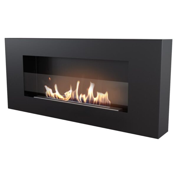 Biokominek Delta Flat z szybą Kratki