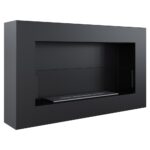 Biokominek Golf Flat z szybą Kratki