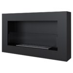 Biokominek Golf Flat z szybą Kratki