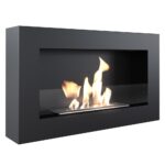 Biokominek Golf Flat z szybą Kratki