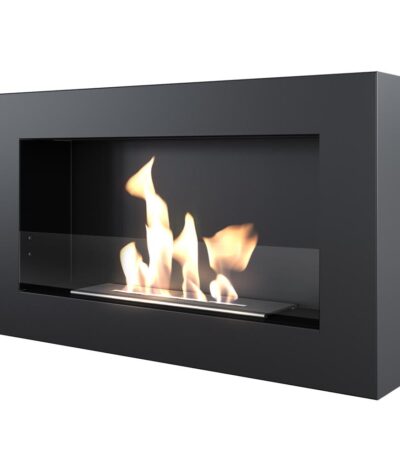 Biokominek Golf Flat z szybą Kratki