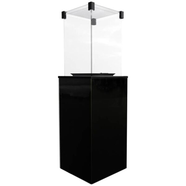 Ogrzewacz tarasowy Patio Obudowa Szklana Czarny Kratki