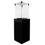 Ogrzewacz tarasowy Patio Obudowa Szklana Czarny Kratki