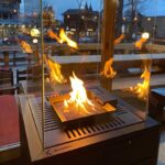 Ogrzewacz tarasowy Patio Spiek Kwarcowy Filo Argento Kratki