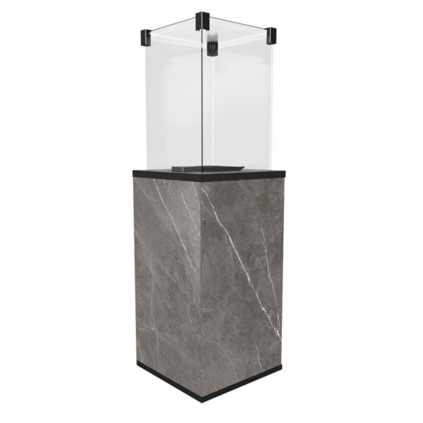 Ogrzewacz tarasowy Patio Spiek Kwarcowy Naturali Pietra Grey Kratki