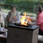 Ogrzewacz tarasowy Patio Spiek Kwarcowy Oxide Nero Kratki