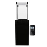 Ogrzewacz tarasowy Patio Automatyczny Obudowa Szklana Czarny Kratki