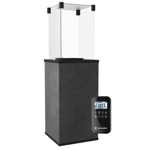 Ogrzewacz tarasowy Patio Automatyczny Spiek Kwarcowy Blend Nero Kratki