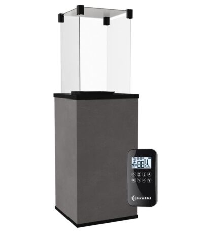 Ogrzewacz tarasowy Patio Automatyczny Spiek Kwarcowy Calce Antracite Kratki