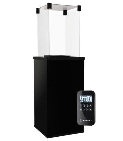 Ogrzewacz tarasowy Patio Automatyczny Spiek Kwarcowy Collection Nero Assoluto Kratki