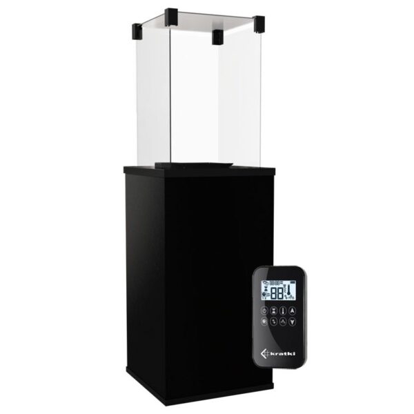 Ogrzewacz tarasowy Patio Automatyczny Spiek Kwarcowy Collection Nero Assoluto Kratki