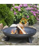 Zestaw palenisko Bali 80 cm + trójnóg 180 cm + ruszt stal czarna 70 cm CookKing