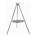 Zestaw palenisko Palma 70 cm + trójnóg 180 cm + ruszt stal czarna 60 cm CookKing