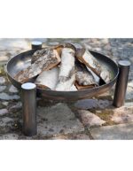 Zestaw palenisko Palma 70 cm + trójnóg 180 cm + ruszt stal czarna 60 cm CookKing