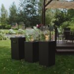 Ogrzewacz tarasowy Patio Automatyczny Spiek Kwarcowy Filo Argento Kratki