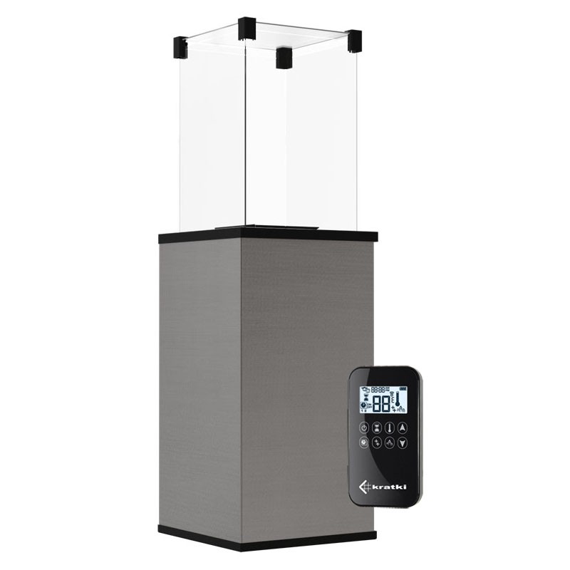 Ogrzewacz tarasowy Patio Automatyczny Spiek Kwarcowy Filo Argento Kratki Ogrzewacz tarasowy Patio Automatyczny Spiek Kwarcowy Filo Argento Kratki