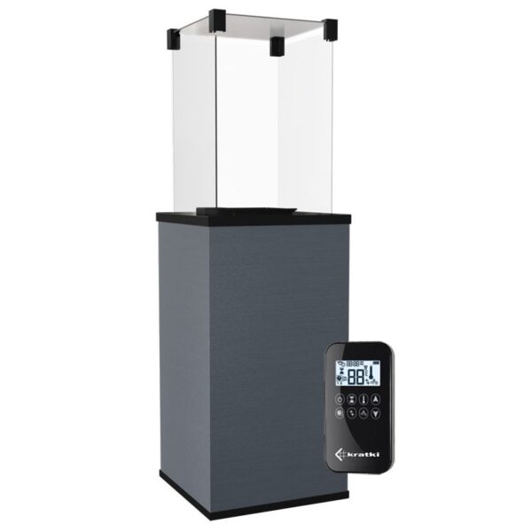 Ogrzewacz tarasowy Patio Automatyczny Spiek Kwarcowy Filo Mercurio Kratki