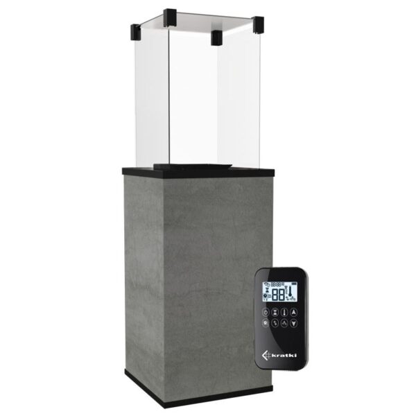 Ogrzewacz tarasowy Patio Automatyczny Spiek Kwarcowy Naturali Pietra Di Savoia Grigia Kratki