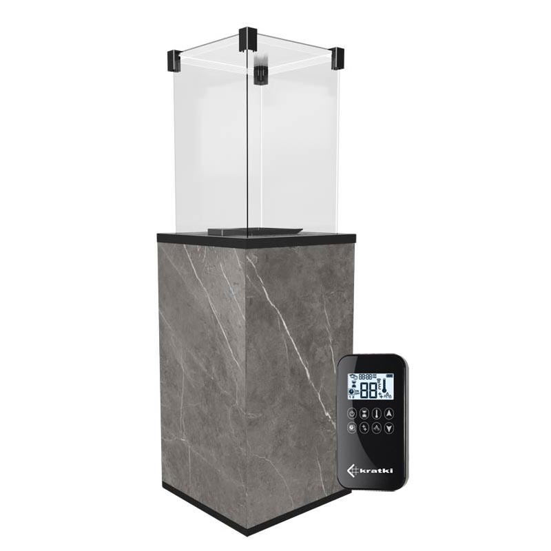 Ogrzewacz tarasowy Patio Automatyczny Spiek Kwarcowy Naturali Pietra Grey Kratki Ogrzewacz tarasowy Patio Automatyczny Spiek Kwarcowy Naturali Pietra Grey Kratki