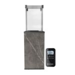 Ogrzewacz tarasowy Patio Automatyczny Spiek Kwarcowy Naturali Pietra Grey Kratki