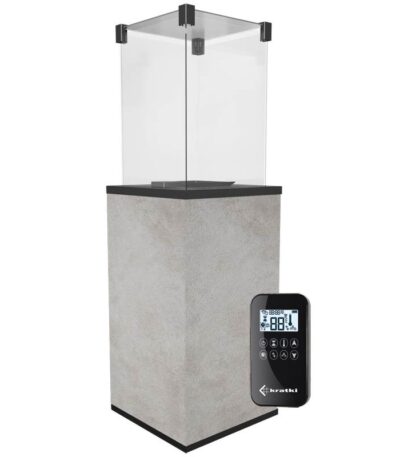 Ogrzewacz tarasowy Patio Automatyczny Spiek Kwarcowy Oxide Grigio Kratki