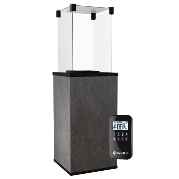 Ogrzewacz tarasowy Patio Automatyczny Spiek Kwarcowy Seta Liquorice Kratki