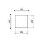 Ogrzewacz tarasowy Patio Light Stalowy Czarny Kratki